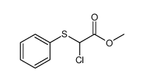Acetic acid, 2-chloro-2-(phenylthio)-, methyl ester Structure