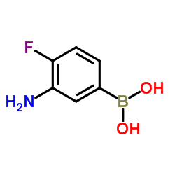 3-氨基-4-氟苯硼酸结构式