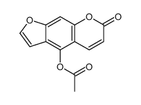(7-oxofuro[3,2-g]chromen-4-yl) acetate Structure