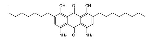 4,5-diamino-1,8-dihydroxy-2,7-dioctylanthracene-9,10-dione结构式