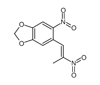 5-nitro-6-(2-nitroprop-1-enyl)-1,3-benzodioxole Structure