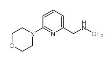 N-METHYL-N-[(6-MORPHOLIN-4-YLPYRIDIN-2-YL)METHYL]AMINE Structure