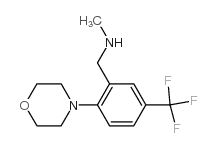 N-METHYL-2-MORPHOLINO-5-(TRIFLUOROMETHYL)BENZYLAMINE Structure