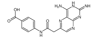 4-[[2-(2,4-diaminopteridin-6-yl)acetyl]amino]benzoic acid结构式