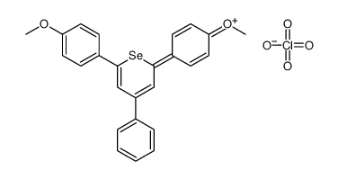 2,6-bis(4-methoxyphenyl)-4-phenylselenopyran-1-ium,perchlorate Structure