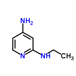 4-氨基-2-乙基氨基吡啶结构式