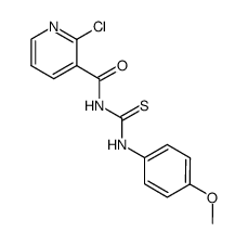 2-chloro-N-((4-methoxyphenyl)carbamothioyl)nicotinamide结构式