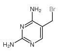 2,4-二氨基-5-溴甲基嘧啶结构式