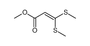 2-Propenoic acid, 3,3-bis(methylthio)-, methyl ester Structure