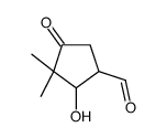2-hydroxy-3,3-dimethyl-4-oxocyclopentane-1-carbaldehyde Structure