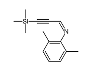 N-(2,6-dimethylphenyl)-3-trimethylsilylprop-2-yn-1-imine结构式