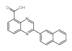 2-naphthalen-2-ylquinoxaline-5-carboxylic acid Structure