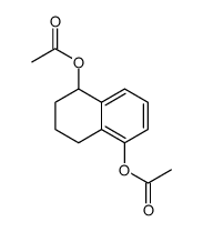 1,5-Naphthalenediol, 1,2,3,4-tetrahydro-, 1,5-diacetate Structure