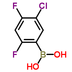 (5-Chloro-2,4-difluorophenyl)boronic acid Structure