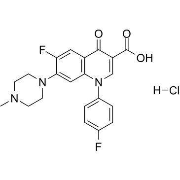 Difluoxacin hydrochloride structure