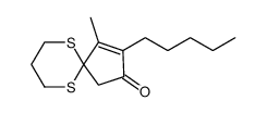 6,10-Dithiaspiro[4.5]dec-3-en-2-one, 4-methyl-3-pentyl Structure