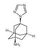 3-(1H-1,2,4-三唑-1-基)-1-金刚烷胺结构式