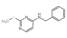 Benzyl-(2-methylsulfanyl-pyrimidin-4-yl)-amine Structure