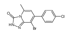 8-bromo-7-(4-chlorophenyl)-5-methyl-[1,2,4]triazolo[4,3-a]pyridin-3(2H)-one Structure