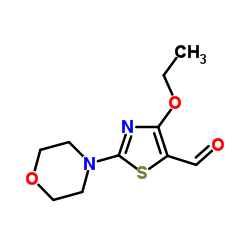4-Ethoxy-2-(4-morpholinyl)-1,3-thiazole-5-carbaldehyde Structure