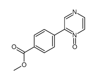 methyl 4-(1-oxidopyrazin-1-ium-2-yl)benzoate Structure