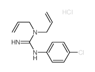 Guanidine,N'-(4-chlorophenyl)-N,N-di-2-propen-1-yl-, hydrochloride (1:1)结构式