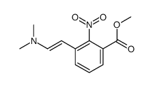 (E)-Methyl 3-(2-(dimethylamino)vinyl)-2-nitrobenzoate结构式