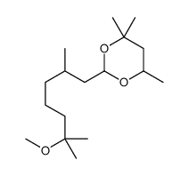 2-(6-methoxy-2,6-dimethylheptyl)-4,4,6-trimethyl-1,3-dioxane结构式