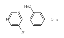 5-溴-4-(2,4-二甲基苯基)嘧啶结构式