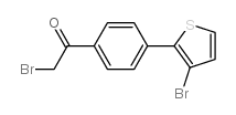 2-溴-1-(4-(3-溴噻吩-2-基)苯基)乙烷-1-酮结构式