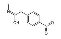 N-甲基-4-硝基苯乙酰胺结构式