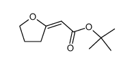 E isomer of t-butyl α-(tetrahydro-2-furylidene)acetate结构式