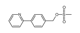 methanesulfonic acid 4-pyridin-2-yl-benzyl ester结构式