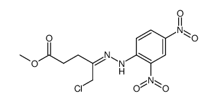 4-(2,4-Dinitro-phenylhydrazono)-5-chlor-pentansaeure-methylester结构式