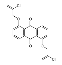 1,5-bis(2-chloroprop-2-enoxy)anthracene-9,10-dione Structure