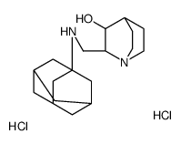 2-[(1-adamantylamino)methyl]-1-azabicyclo[2.2.2]octan-3-ol,dihydrochloride Structure