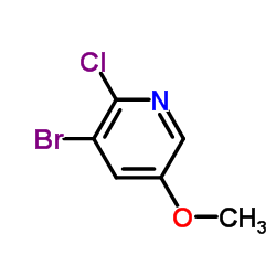 3-溴-2-氯-5-甲氧基吡啶结构式