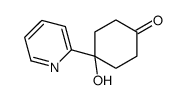 4-hydroxy-4-pyridin-2-ylcyclohexan-1-one Structure