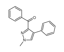 3-benzoyl-4-phenyl-1-methylpyrazole Structure