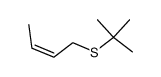 2-Butene, 1-[(1,1-dimethylethyl)thio]-, (Z)- Structure