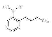 4-丁基嘧啶-5-硼酸结构式