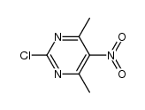 2-chloro-4,6-dimethyl-5-nitropyrimidine Structure