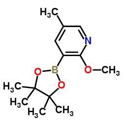 2-Methoxy-5-methylpyridine-3-boronic acid pinacol ester Structure