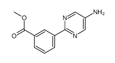 methyl 3-(5-aminopyrimidin-2-yl)benzoate结构式