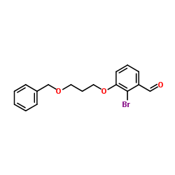 3-[3-(Benzyloxy)propoxy]-2-bromobenzaldehyde Structure