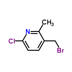 3-(Bromomethyl)-6-chloro-2-methylpyridine结构式