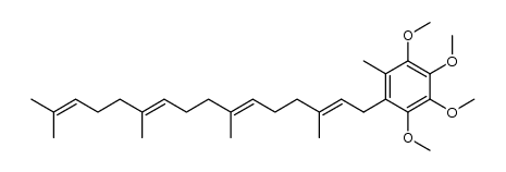 1-[(2E,6E,10E)-3,7,11,15-tetramethylhexadeca-2,6,10,14-tetraenyl]-6-methyl-2,3,4,5-tetramethoxybenzene结构式