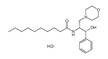 d,l-threo-1-phenyl-2-decanoylamino-3-morpholino-1-propanol hcl structure