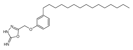 5-[(3-pentadecylphenoxy)methyl]-1,3,4-oxadiazol-2-amine结构式