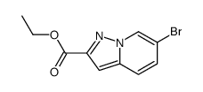 6-溴吡唑并[1,5-a]吡啶-2-羧酸乙酯结构式